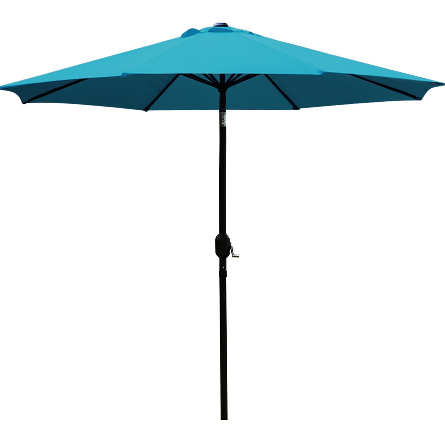 9' Patio Umbrella Outdoor Table Umbrella with 8 Sturdy Ribs (Tan)