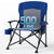 Oversized Folding Camping Chair, for Adults Heavy Duty Lawn Chair with Side Pockets, Portable Collapsible Quad Chair for Outside, Support Up to 500lbs, Grey