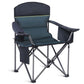 Heavy Duty Camping Chair 500LBS Capacity, Oversized Folding Chair for Heavy People, Padded Portable Outdoor Chair with Cooler Bag & Cup Holder for Camping, Fishing, Beach