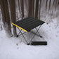 Ultralight Compact Camping Folding Table with Carry Bag (Black - S)