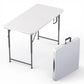 6 Feet Foldable Table with Built in Handle & Steel Legs | 6FT Heavy Duty Folding Portable | Perfect for Party, Dining, Wedding, Events, Picnic Indoor, Outdoor, Camping, Utility, Folding - 6 Foot