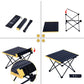 Ultralight Compact Camping Folding Table with Carry Bag (Black - S)