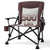 Oversized Folding Camping Chair, for Adults Heavy Duty Lawn Chair with Side Pockets, Portable Collapsible Quad Chair for Outside, Support Up to 500lbs, Grey