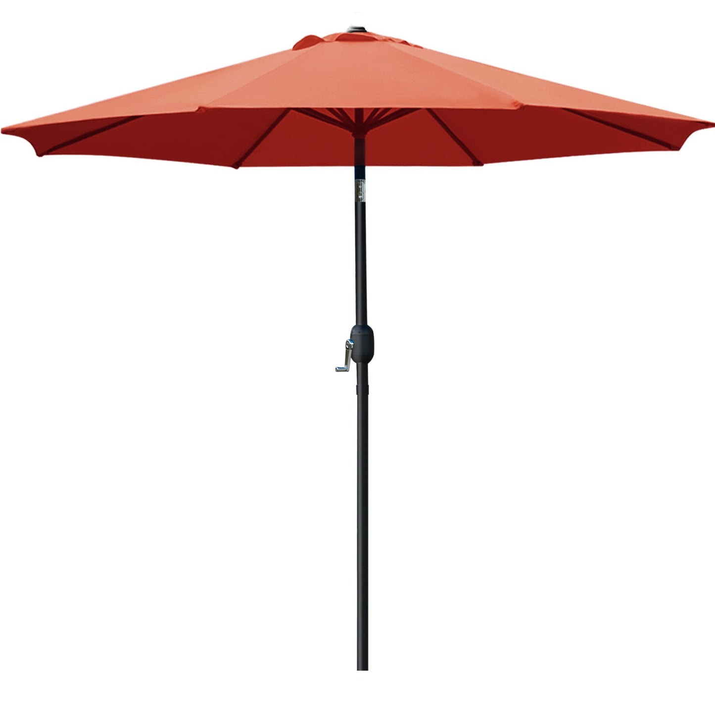 9' Patio Umbrella Outdoor Table Umbrella with 8 Sturdy Ribs (Tan)