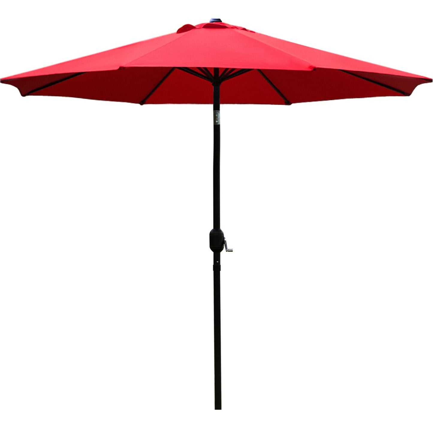 9' Patio Umbrella Outdoor Table Umbrella with 8 Sturdy Ribs (Tan)