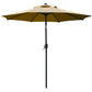 9' Patio Umbrella Outdoor Table Umbrella with 8 Sturdy Ribs (Tan)