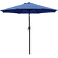 9' Patio Umbrella Outdoor Table Umbrella with 8 Sturdy Ribs (Tan)