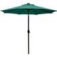 9' Patio Umbrella Outdoor Table Umbrella with 8 Sturdy Ribs (Tan)