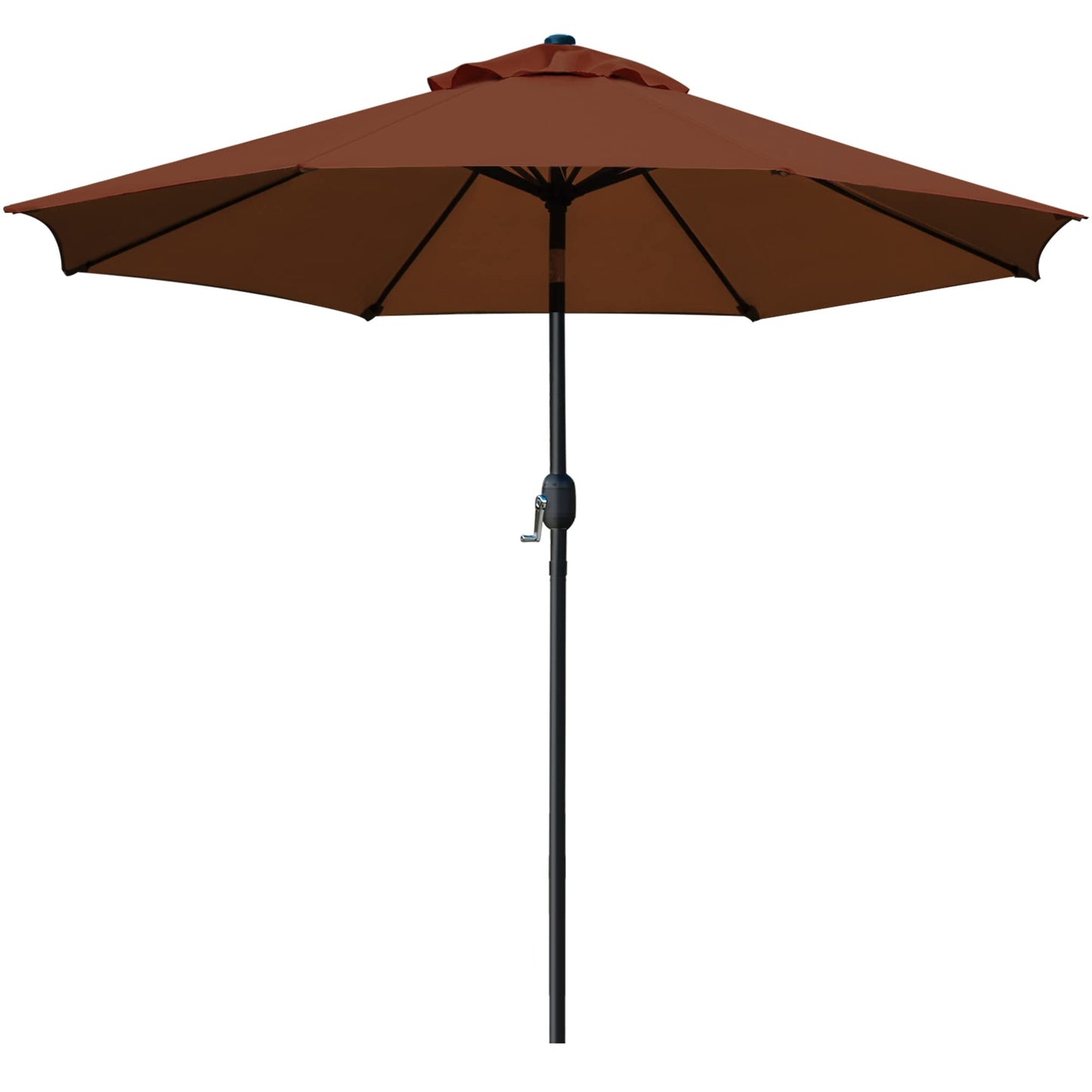 9' Patio Umbrella Outdoor Table Umbrella with 8 Sturdy Ribs (Tan)
