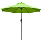 9' Patio Umbrella Outdoor Table Umbrella with 8 Sturdy Ribs (Tan)