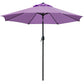 9' Patio Umbrella Outdoor Table Umbrella with 8 Sturdy Ribs (Tan)