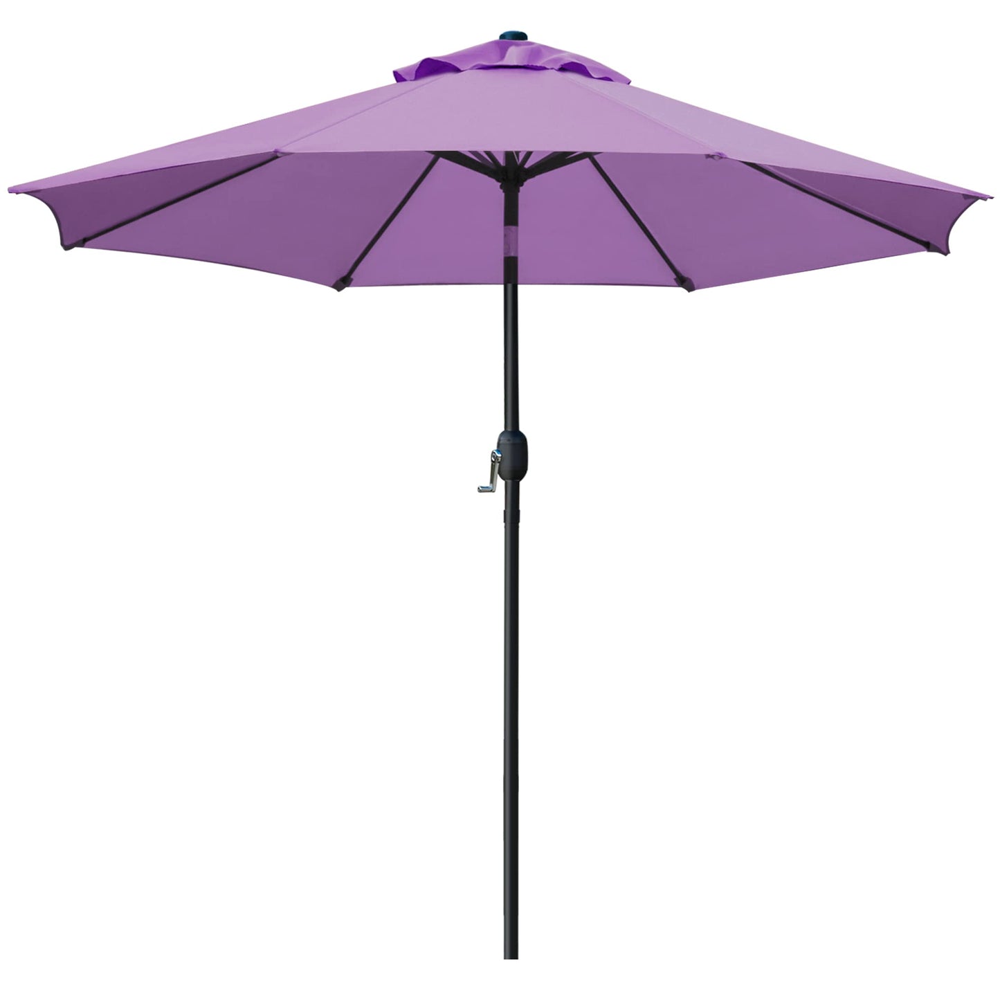 9' Patio Umbrella Outdoor Table Umbrella with 8 Sturdy Ribs (Tan)