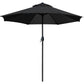 9' Patio Umbrella Outdoor Table Umbrella with 8 Sturdy Ribs (Tan)