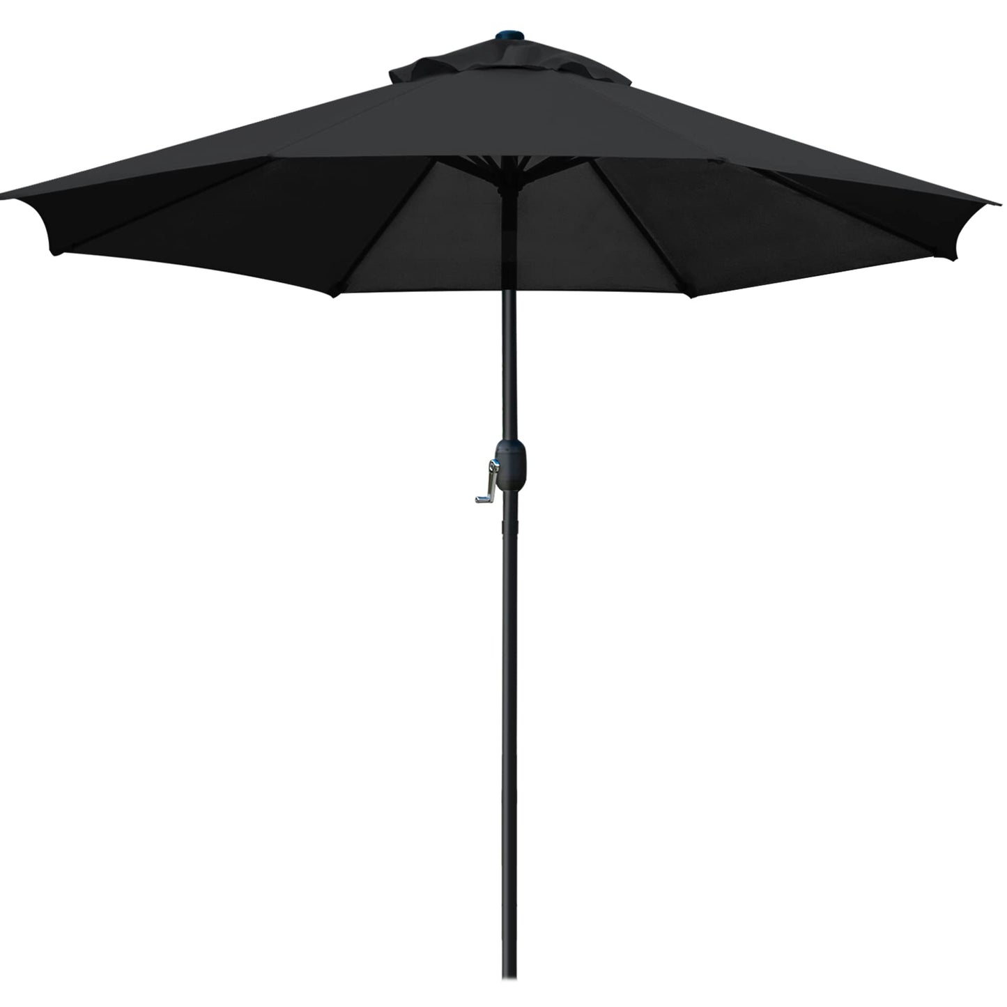 9' Patio Umbrella Outdoor Table Umbrella with 8 Sturdy Ribs (Tan)