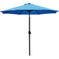 9' Patio Umbrella Outdoor Table Umbrella with 8 Sturdy Ribs (Tan)