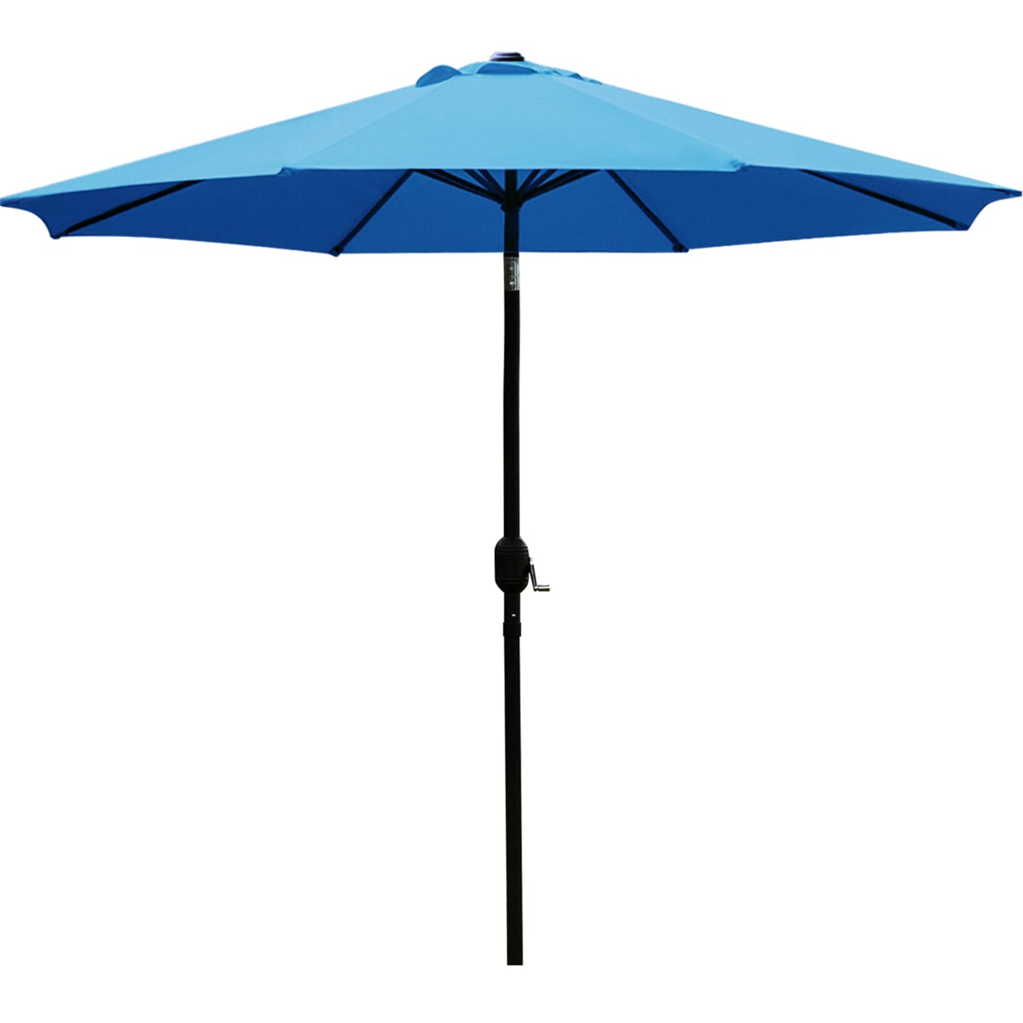 9' Patio Umbrella Outdoor Table Umbrella with 8 Sturdy Ribs (Tan)