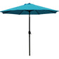 9' Patio Umbrella Outdoor Table Umbrella with 8 Sturdy Ribs (Tan)