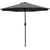 9' Patio Umbrella Outdoor Table Umbrella with 8 Sturdy Ribs (Tan)