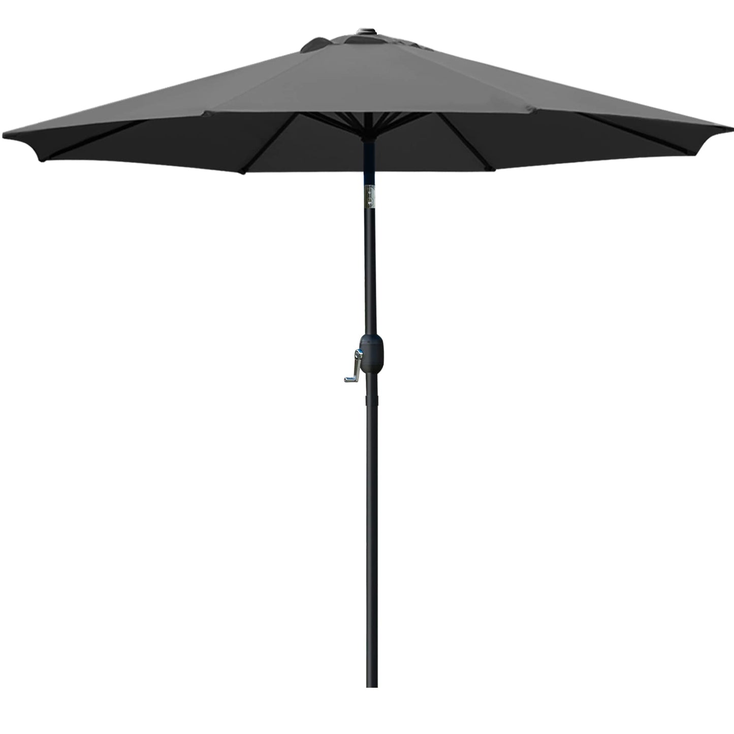 9' Patio Umbrella Outdoor Table Umbrella with 8 Sturdy Ribs (Tan)