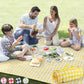 Extra Large Picnic Outdoor Blanket, 80''x80'' Waterproof Foldable Blankets Gingham Picnic Mat for Beach, Camping Grass Lawn Park Accessories Cute Couple Gifts Ideas Wedding Registry(Green White)