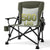 Oversized Folding Camping Chair, for Adults Heavy Duty Lawn Chair with Side Pockets, Portable Collapsible Quad Chair for Outside, Support Up to 500lbs, Grey