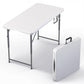 6 Feet Foldable Table with Built in Handle & Steel Legs | 6FT Heavy Duty Folding Portable | Perfect for Party, Dining, Wedding, Events, Picnic Indoor, Outdoor, Camping, Utility, Folding - 6 Foot