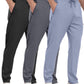 3 Pack Mens Athletic Sweatpants with Zipper Pockets,Workout Gym Joggers Pants for Men Running Jogging Pants