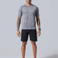 5 Pack Men’s Active Quick Dry Crew Neck T Shirts | Athletic Running Gym Workout Short Sleeve Tee Tops Bulk
