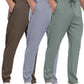 3 Pack Mens Athletic Sweatpants with Zipper Pockets,Workout Gym Joggers Pants for Men Running Jogging Pants