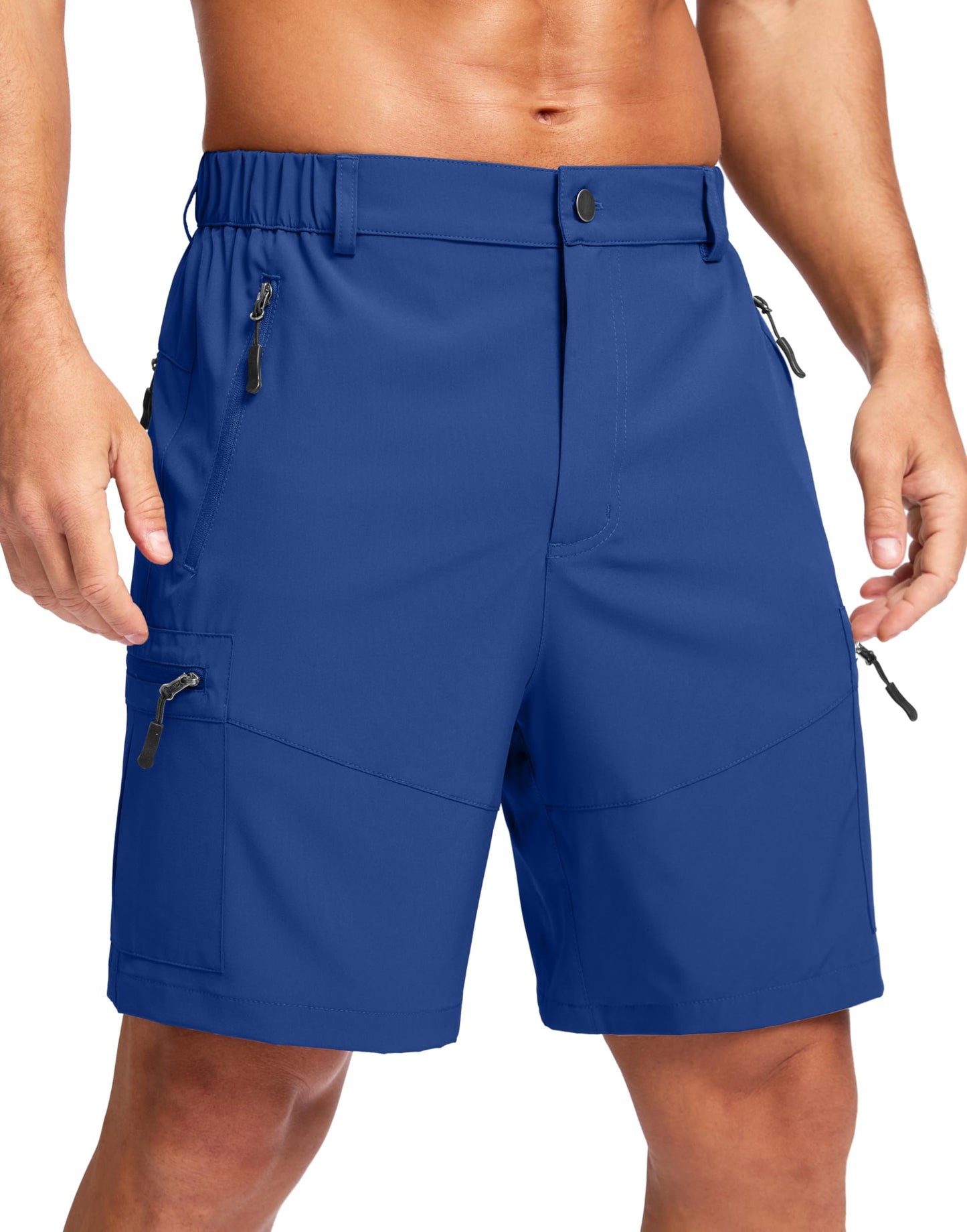 Men's Hiking Cargo Shorts 9"/7"/11" Lightweight Outdoor Shorts for Men Trip Golf Camping Casual with 5 Zipper Pockets