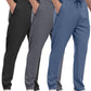 3 Pack Mens Athletic Sweatpants with Zipper Pockets,Workout Gym Joggers Pants for Men Running Jogging Pants