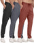 3 Pack Mens Athletic Sweatpants with Zipper Pockets,Workout Gym Joggers Pants for Men Running Jogging Pants