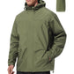 Men Lightweight Waterproof Rain Jacket Hooded Windbreaker Packable Outdoor Coat for Golf Running Hiking Travel