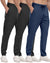 3 Pack Mens Athletic Sweatpants with Zipper Pockets,Workout Gym Joggers Pants for Men Running Jogging Pants