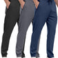 3 Pack Mens Athletic Sweatpants with Zipper Pockets,Workout Gym Joggers Pants for Men Running Jogging Pants