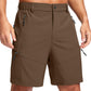 Men's Hiking Cargo Shorts 9"/7"/11" Lightweight Outdoor Shorts for Men Trip Golf Camping Casual with 5 Zipper Pockets