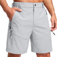 Men's Hiking Cargo Shorts 9"/7"/11" Lightweight Outdoor Shorts for Men Trip Golf Camping Casual with 5 Zipper Pockets