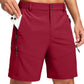 Men's Hiking Cargo Shorts 9"/7"/11" Lightweight Outdoor Shorts for Men Trip Golf Camping Casual with 5 Zipper Pockets