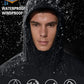 Men Lightweight Waterproof Rain Jacket Hooded Windbreaker Packable Outdoor Coat for Golf Running Hiking Travel