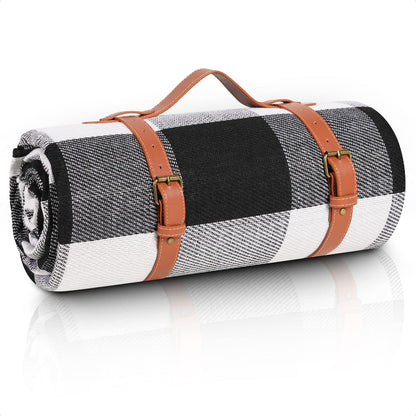 80”x 80” Picnic Blanket Extra Large, Waterproof and Foldable Beach Blanket, 3-Layer Outdoor Blanket for 6 to 8 Adults, for Camping, Park, Beach, Grass, Indoors…