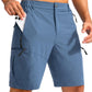 Men's Hiking Cargo Shorts 9"/7"/11" Lightweight Outdoor Shorts for Men Trip Golf Camping Casual with 5 Zipper Pockets