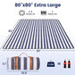 80”x 80” Picnic Blanket Extra Large, Waterproof and Foldable Beach Blanket, 3-Layer Outdoor Blanket for 6 to 8 Adults, for Camping, Park, Beach, Grass, Indoors…