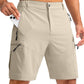 Men's Hiking Cargo Shorts 9"/7"/11" Lightweight Outdoor Shorts for Men Trip Golf Camping Casual with 5 Zipper Pockets
