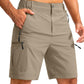 Men's Hiking Cargo Shorts 9"/7"/11" Lightweight Outdoor Shorts for Men Trip Golf Camping Casual with 5 Zipper Pockets