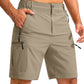 Men's Hiking Cargo Shorts 9"/7"/11" Lightweight Outdoor Shorts for Men Trip Golf Camping Casual with 5 Zipper Pockets