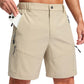 Men's Hiking Cargo Shorts 9"/7"/11" Lightweight Outdoor Shorts for Men Trip Golf Camping Casual with 5 Zipper Pockets