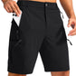 Men's Hiking Cargo Shorts 9"/7"/11" Lightweight Outdoor Shorts for Men Trip Golf Camping Casual with 5 Zipper Pockets