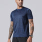5 Pack Men’s Active Quick Dry Crew Neck T Shirts | Athletic Running Gym Workout Short Sleeve Tee Tops Bulk
