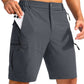 Men's Hiking Cargo Shorts 9"/7"/11" Lightweight Outdoor Shorts for Men Trip Golf Camping Casual with 5 Zipper Pockets