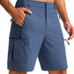 Men's Hiking Cargo Shorts 9"/7"/11" Lightweight Outdoor Shorts for Men Trip Golf Camping Casual with 5 Zipper Pockets